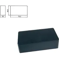 Boston HPC-50-BMN pickup cover, humbucker, plastic mat zwart, 70,2x67,6x20,0mm, geen gaten