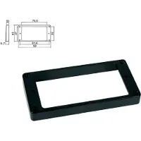Boston HPF-02-TBK Pickup Ring voor Humbucker - Zwart Plastic