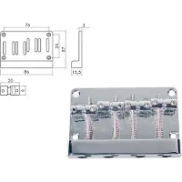 Boston BB-304-C Brug-Staartstuk voor Jocker/Puncher Bass - Chroom, 20mm