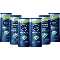 Nivea Fresh Kick 3 in 1 Douchegel - Voordeelverpakking 6 x 250 ml