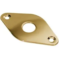 Boston JP-6-G Jackplaat - Gouden Diamond Vorm met Slanted Metal
