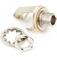 Fender 0021956049 2-polige Chassis Connector Jack – 1/4, Nikkel