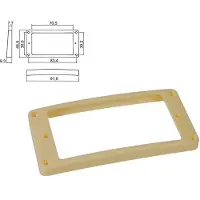 Boston HPR-08-TCR Slanted Ivoorkleur Pickup Ring voor Humbucker