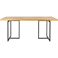 Dutchbone Eettafel Class | mdf naturel 220x90x75 cm eettafels | NADUVI