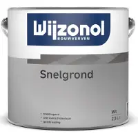 Wijzonol Snelgrond | Grondverf Buiten 2,5 LTR - Wit
