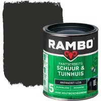 Rambo Pantserbeits Schuur & Tuinhuis zijdeglans dekkend antraciet grijs 750 ml