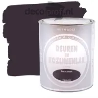 Hermadix Deuren&Kozijnenlak Extra Zijdeglans Puur Zwart 750 ML