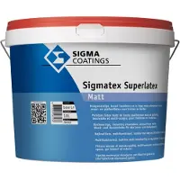 Sigma Sigmatex Superlatex Matt | Matte Muurverf en Plafondverf 10 LTR - Donkere kleur|1