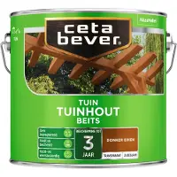 Cetabever tuinhout beits transparant donker eik zijdeglans 2,5 liter