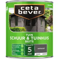 Cetabever Tuinbeits schuur & tuinhuis dekkend antraciet 750 ml