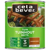 Cetabever Buitenbeits Transparant Tuinhoutbeits - Donker Eiken - Zijdeglans