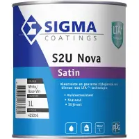 Sigma S2U Nova Satin | Zijdeglans Lakverf Binnen 1 LTR - Kleur|1|2