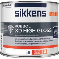 Sikkens Rubbol XD High Gloss | Hoogglans Lakverf Buiten 500 ML - Kleur|1|2