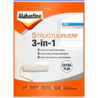 Alabastine Structuurverf 3 in 1 wit 5 liter