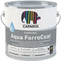 Caparol Capacryl Aqua Ferrocoat | Zijdemat Eén-pot-systeem 1 LTR - Kleur|1|2