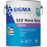 Sigma S2U Nova Spray Satin | Verspuitbare Zijdeglans Lakverf Binnen 5 LTR - Wit