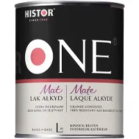 Histor One Lak Mat Alkyd (Terpentinegedragen) 1 LTR - Kleur|1|2