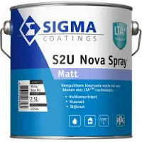 Sigma S2U Nova Spray Matt | Verspuitbare Matte Lakverf Binnen 2,5 LTR - Kleur|1|2