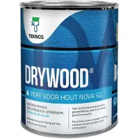 Drywood Verf Voor Hout Nova Zijdeglans | Dekkende Houtverf 1 LTR - Wit