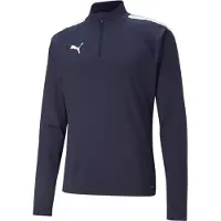 Puma teamLIGA 1/4 Zip Top Heren sportshirt - Navy-White
