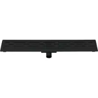 Aloni RVS Douchegoot Compleet – 80 cm – Zwart – Roestvrij Staal