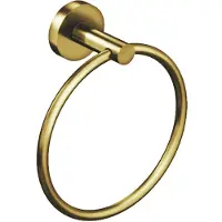 Aloni handdoekring 16 cm – geborsteld goud