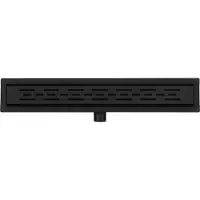 Aloni RVS Douchegoot Compleet – 50 cm – Zwart – Roestvrij Staal