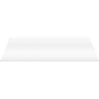 Aloni Wastafelblad MDF – 118 cm – Glanzend Wit