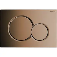 Geberit Sigma 01 bedieningsplaat tweeknops frontbediening Edelmessing