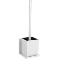 Allibert Wc-borstel Met Houder Loft-game - Metaal - Wit Mat