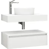 SaniGoods Mila badmeubel 80cm mat wit zonder waskom