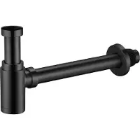Alvoro Universal Design Wastafelsifon - Mat Zwart - Messing - 5404024114975 - Wastafels, Sifons