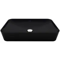 SaniGoods Aqualis keramische waskom 60x40cm mat zwart
