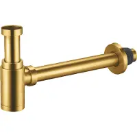 Alvoro Universal Design Wastafelsifon - Geborsteld Goud PVD - Messing - 5404024114999 - Wastafels, Sifons