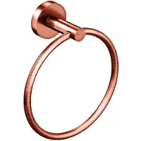 Aloni handdoekring 16 cm – geborsteld koper