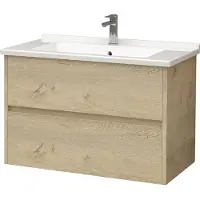 Boss & Wessing Badkamermeubel BWS Hayat 80x44x50 cm Eiken