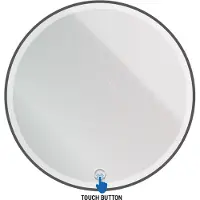Boss & Wessing Badkamerspiegel BWS Allen Incl. Led 80 Cm Zwart
