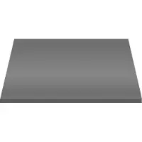 Aloni Wastafeltablet Hout 56.4x45.5x2.6 Cm Grijs Glossy
