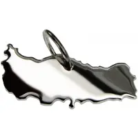 MOOYE ® - Collectie Zilveren Landkaart Turkije ketting hanger