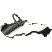 MOOYE ® - Collectie Zilveren Landkaart Slowakije ketting hanger