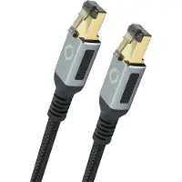 OEHLBACH D1C13353 RJ45 Netwerkkabel, patchkabel CAT 8.1 2.00 m Zwart Vergulde steekcontacten, Afgeschermd (drievoudig) 1 stuk(s)