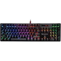 A4Tech B820R, Volledige grootte (100%), Bekabeld, USB, Mechanische schakelaar, RGB LED, Zwart