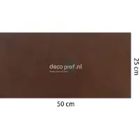 Walluxe Leathr Krachtig Kastanje Uni Zelfklevend 1 m² - 25 x 50 cm