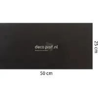 Walluxe Leathr Zeeuws Zwart Uni Zelfklevend 1 m² - 25 x 50 cm
