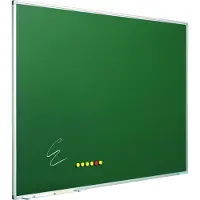 OEM Krijtbord Softline profiel 8mm, emailstaal groen Groen 120x350 cm