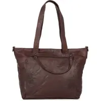 Spikes & Sparrow Leren Shopper - August - Donkerbruin