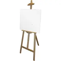 Benson houten schildersezel 140 cm met 2x canvas doeken 40 x 40 cm - Schilderijen maken