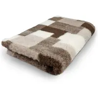 Topmast Vetbed Patchwork - Antislip Hondenmat - 100 x 75 cm - Taupe - Hondenbed - Benchmat - Voor Honden - Machinewasbaar Hondenkleed