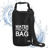 Springos Drybag | Waterdichte Tas | Droogtas | 10 Liter | Zwart