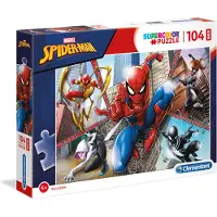 Clementoni - Puzzel - 104 Stukjes - Spider-Man - Maxi Kinderpuzzel - Vanaf 4 Jaar